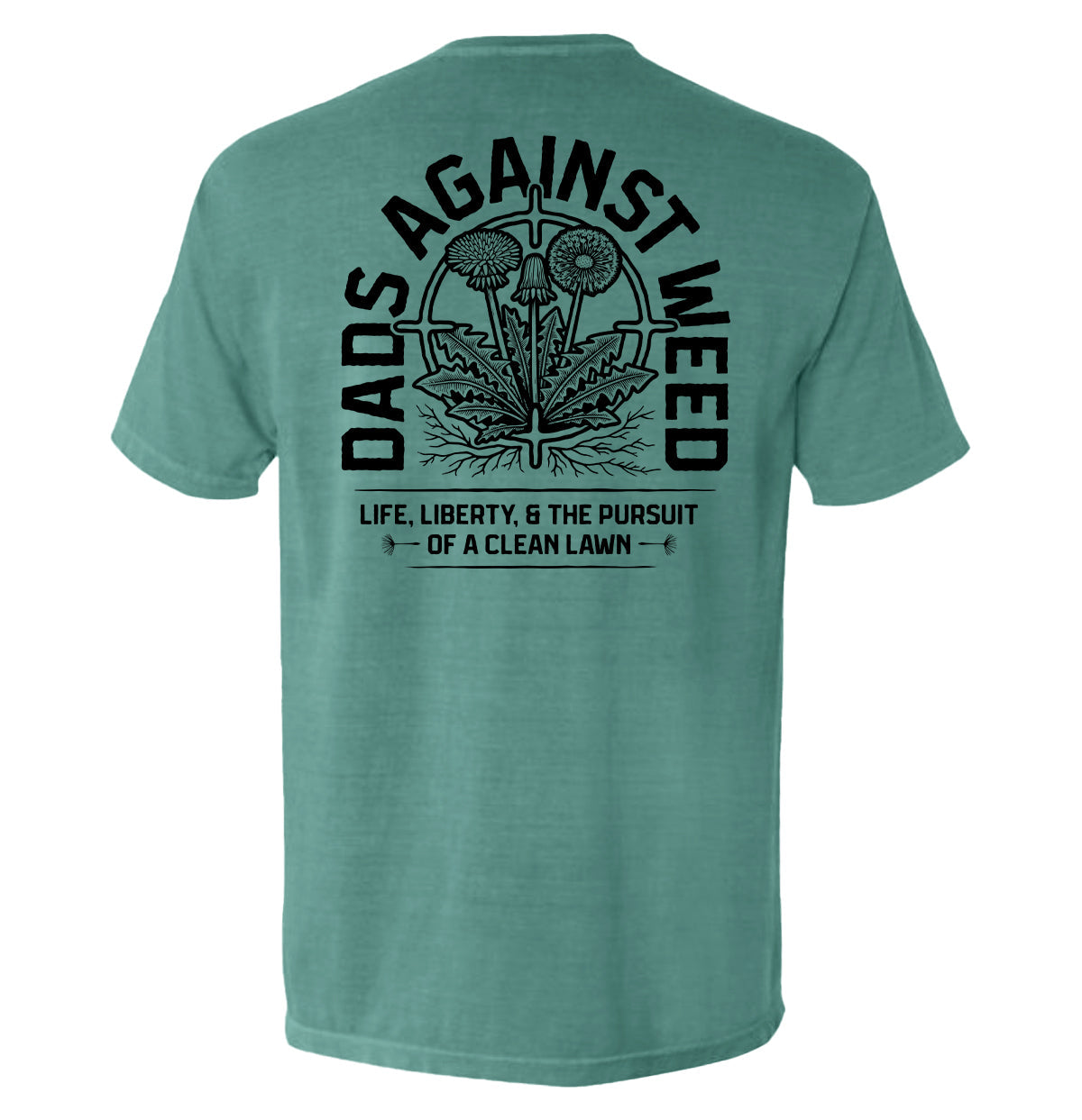 Dads Against Weed Black Graphic Tee