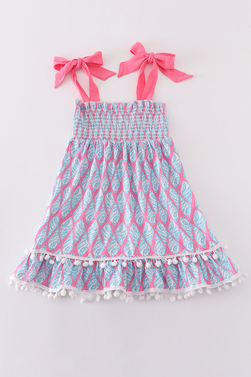 Blue Ribbon Lace Charm Smocked Mommy & Me Matching Dress Set | Mother Daughter Boutique Outfit