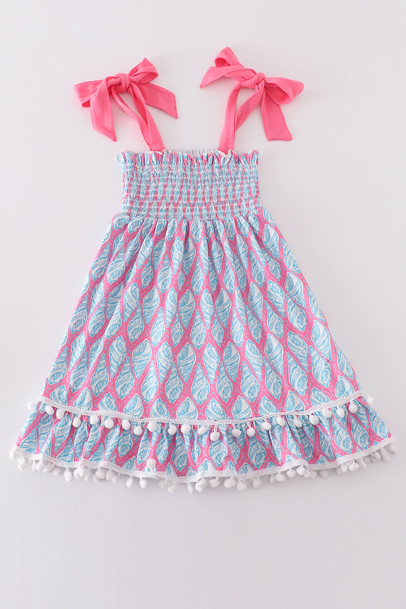 Blue Ribbon Lace Charm Smocked Mommy & Me Matching Dress Set | Mother Daughter Boutique Outfit