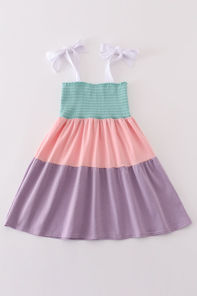Multicolor Tiered Smocked Mommy & Me Matching Dress Set | Mother Daughter Boutique Summer Outfit