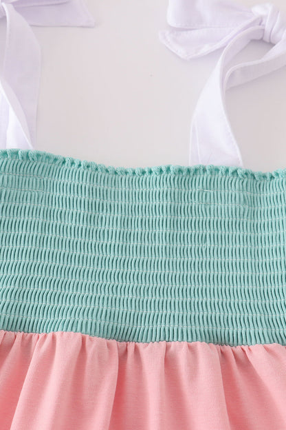 Multicolor Tiered Smocked Mommy & Me Matching Dress Set | Mother Daughter Boutique Summer Outfit