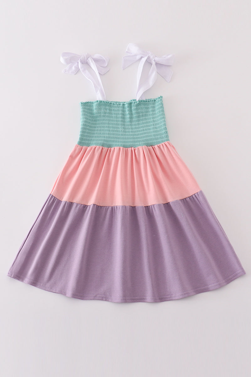 Multicolor Tiered Smocked Mommy & Me Matching Dress Set | Mother Daughter Boutique Summer Outfit