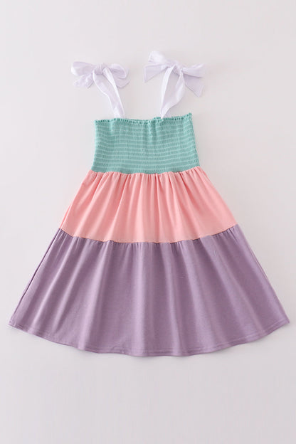 Multicolor Tiered Smocked Mommy & Me Matching Dress Set | Mother Daughter Boutique Summer Outfit