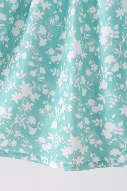 Sage Floral Smocked Dress | Baby Girl Boutique Dress | Soft Floral Summer Outfit for Toddlers & Girls