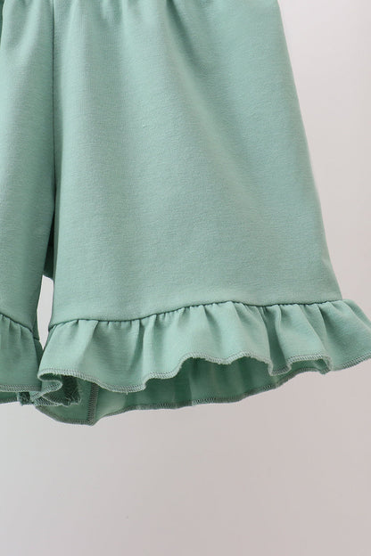 Sage Floral Smocked Set | Baby Girl Boutique Outfit | Floral Smocked Top & Bottom Set for Toddlers