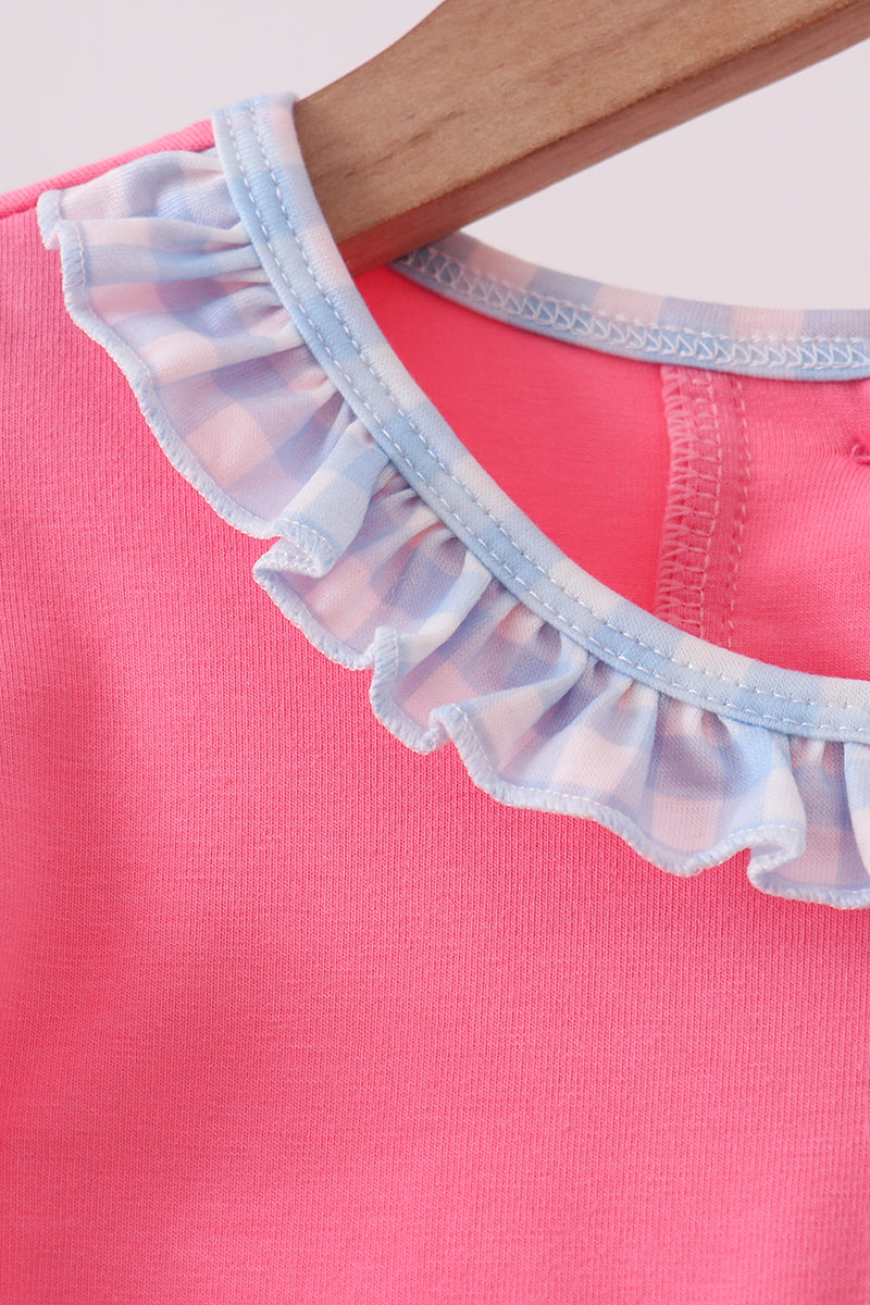 🎀📚 Pink ABC Appliqué Ruffle Dress | Back to School Girls Outfit ✨