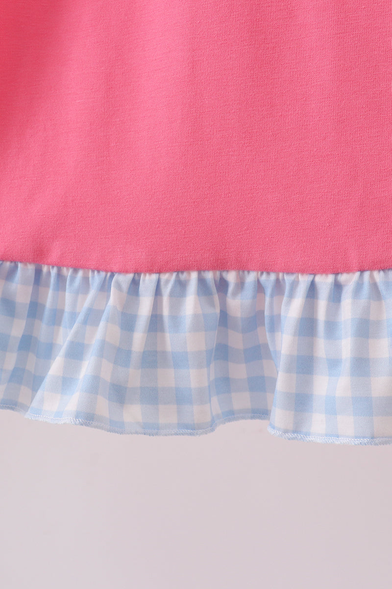 🎀📚 Pink ABC Appliqué Ruffle Dress | Back to School Girls Outfit ✨