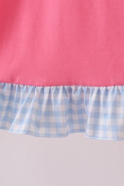 🎀📚 Pink ABC Appliqué Ruffle Dress | Back to School Girls Outfit ✨