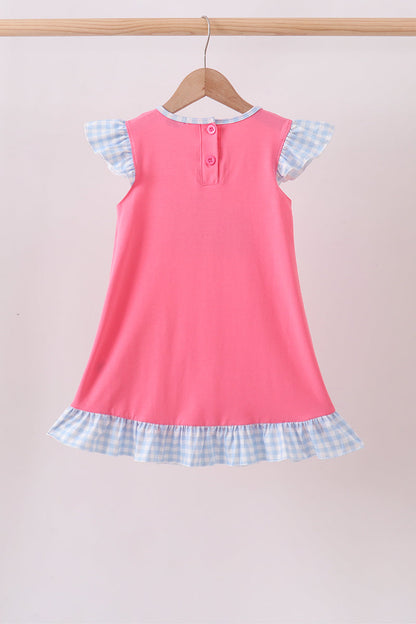 🎀📚 Pink ABC Appliqué Ruffle Dress | Back to School Girls Outfit ✨