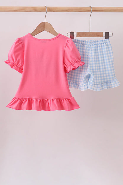 🎀📚 Pink ABC Appliqué Set | Back to School Girls Outfit ✨