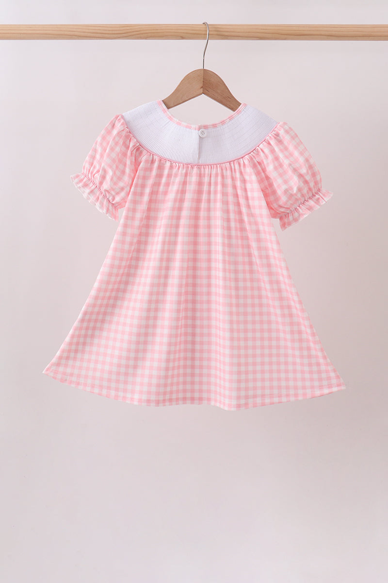 🍎🚌 Pink Apple Bus Smocked Dress | Back to School Girls Outfit ✨