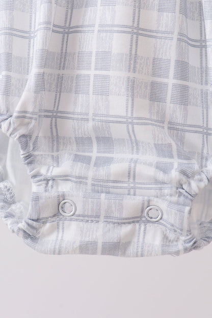 ✨ Blue Faith Quote Embroidered Bubble | Blessed Little One Outfit ✨