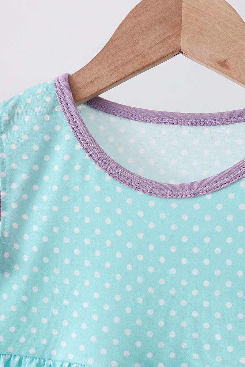 🌊🐚 Blue Under the Sea Embroidered Dress | Ocean-Inspired Baby Girl Outfit ✨