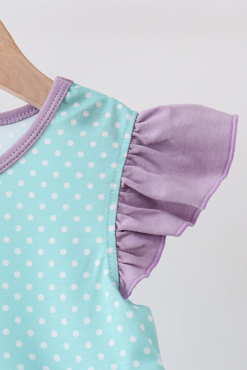 🌊🐚 Blue Under the Sea Embroidered Dress | Ocean-Inspired Baby Girl Outfit ✨