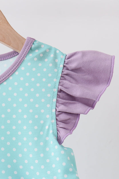 🌊🐚 Blue Under the Sea Embroidered Dress | Ocean-Inspired Baby Girl Outfit ✨