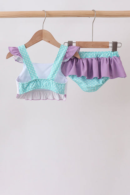 🌊🐚 Blue Under the Sea Embroidered UPF Swim Set | Ocean Baby Swimwear ✨