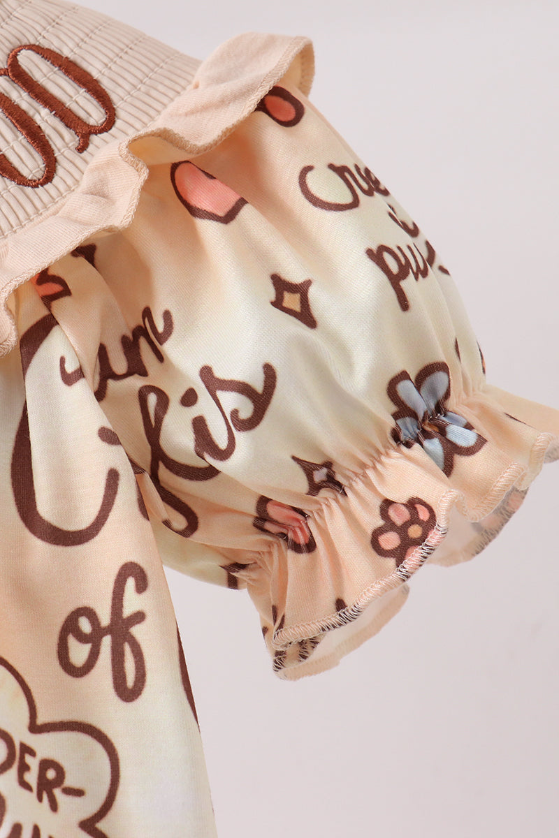 ✨ Child of God Smocked Ruffle Bubble | Faith-Filled Baby Girl Outfit ✨