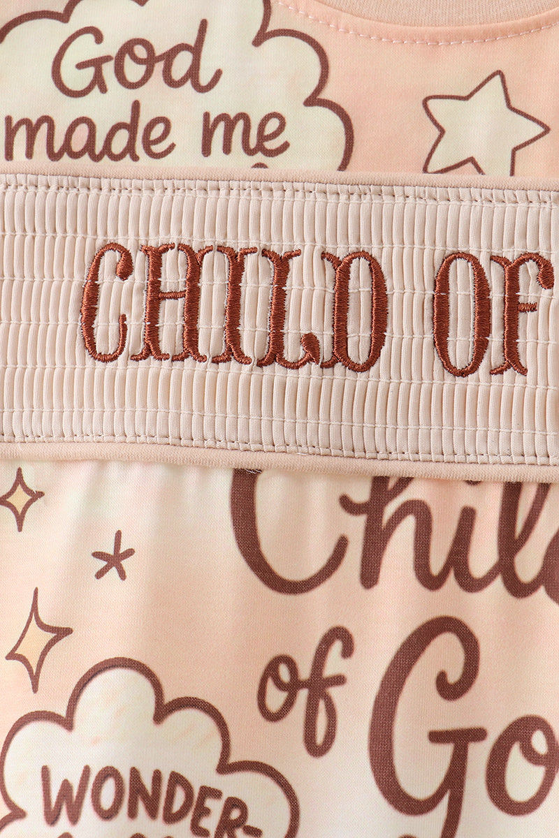 ✨ Child of God Smocked Romper | Faith-Filled Baby Girl Outfit ✨