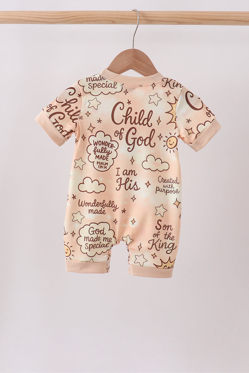 ✨ Child of God Smocked Romper | Faith-Filled Baby Girl Outfit ✨