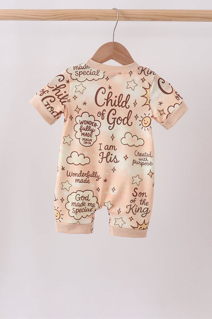 ✨ Child of God Smocked Romper | Faith-Filled Baby Girl Outfit ✨