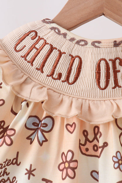 ✨ Child of God Smocked Bloomer Set | Faith-Filled Baby Girl Outfit ✨
