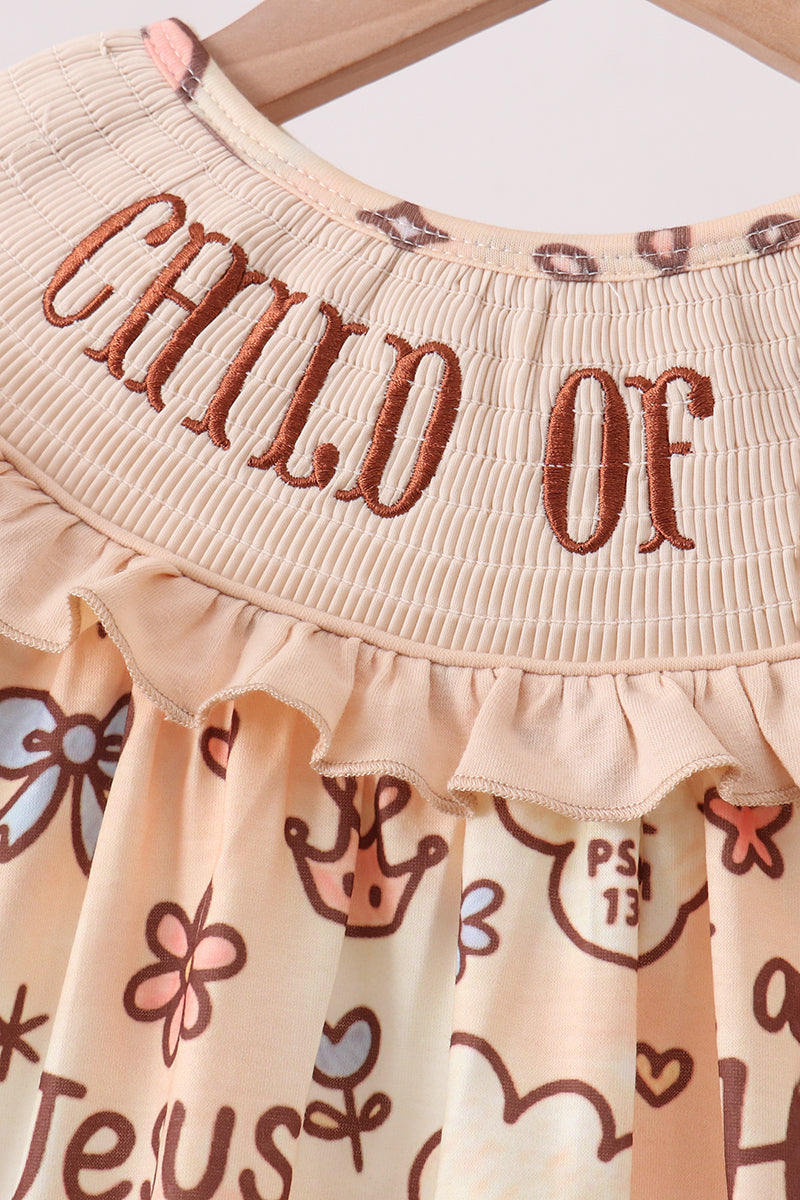 ✨ Child of God Smocked Ruffle Shorts Set | Faith-Filled Baby Girl Outfit ✨