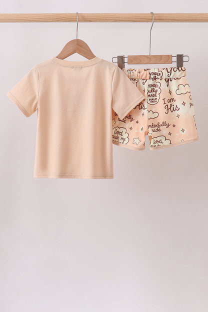 ✨ Child of God Embroidered Shorts Set | Faith-Filled Little One Outfit ✨
