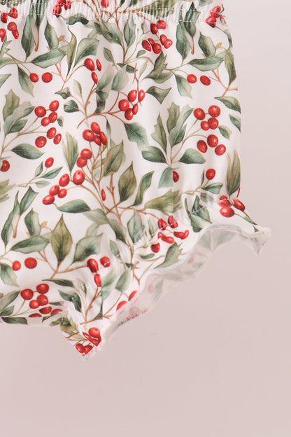 Red Bow Ruffle Bloomer Set