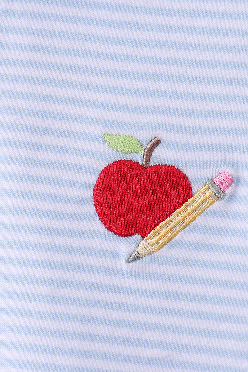 Blue Apple Pocket Set | Adorable Baby & Toddler Outfit Set