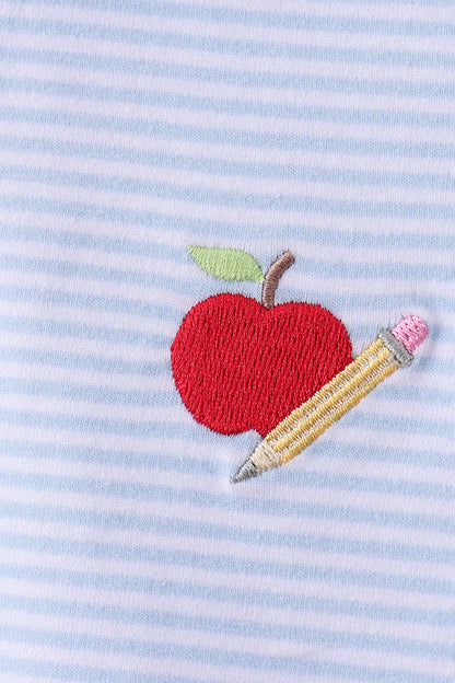 Blue Apple Pocket Set | Adorable Baby & Toddler Outfit Set