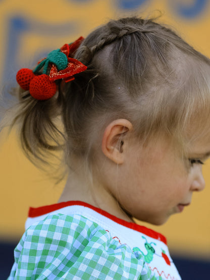🍎 Back to School Girls’ Green Plaid Smocked Dress | Classic First Day School Outfit 🎒