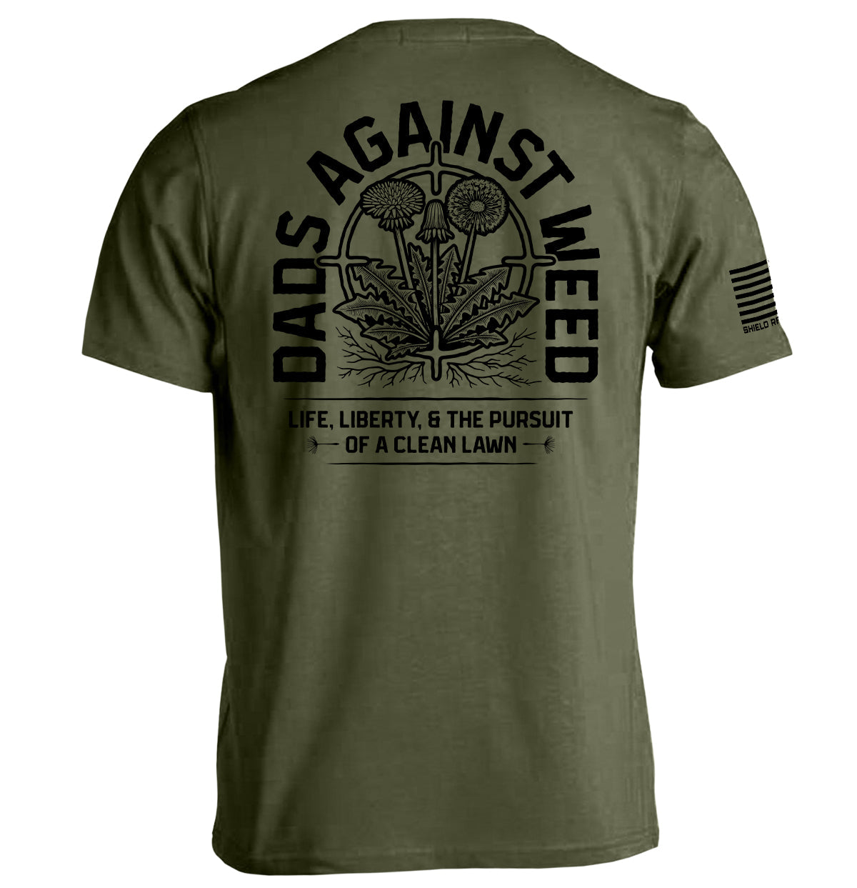 Dads Against Weed Black Graphic Tee