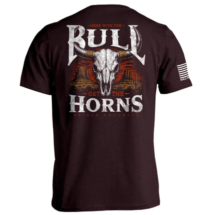 Mess with the Bull, Get the Horns Graphic Tee