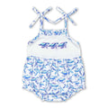 Straps turtle baby girls summer romper