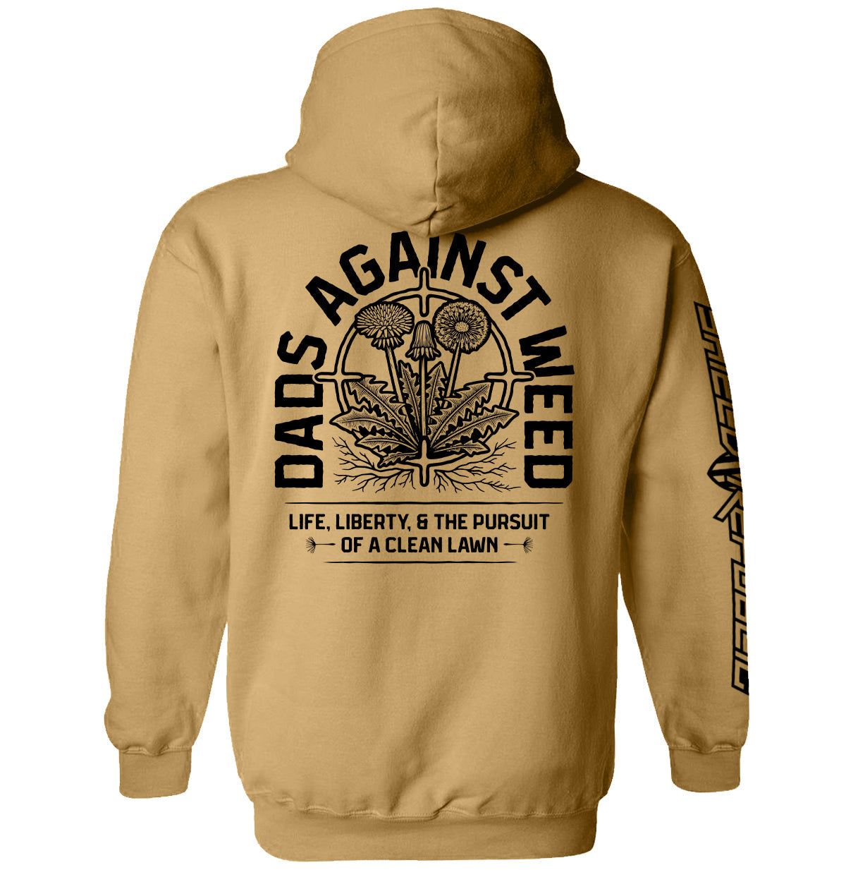 Dads Against Weed Black Graphic Tee