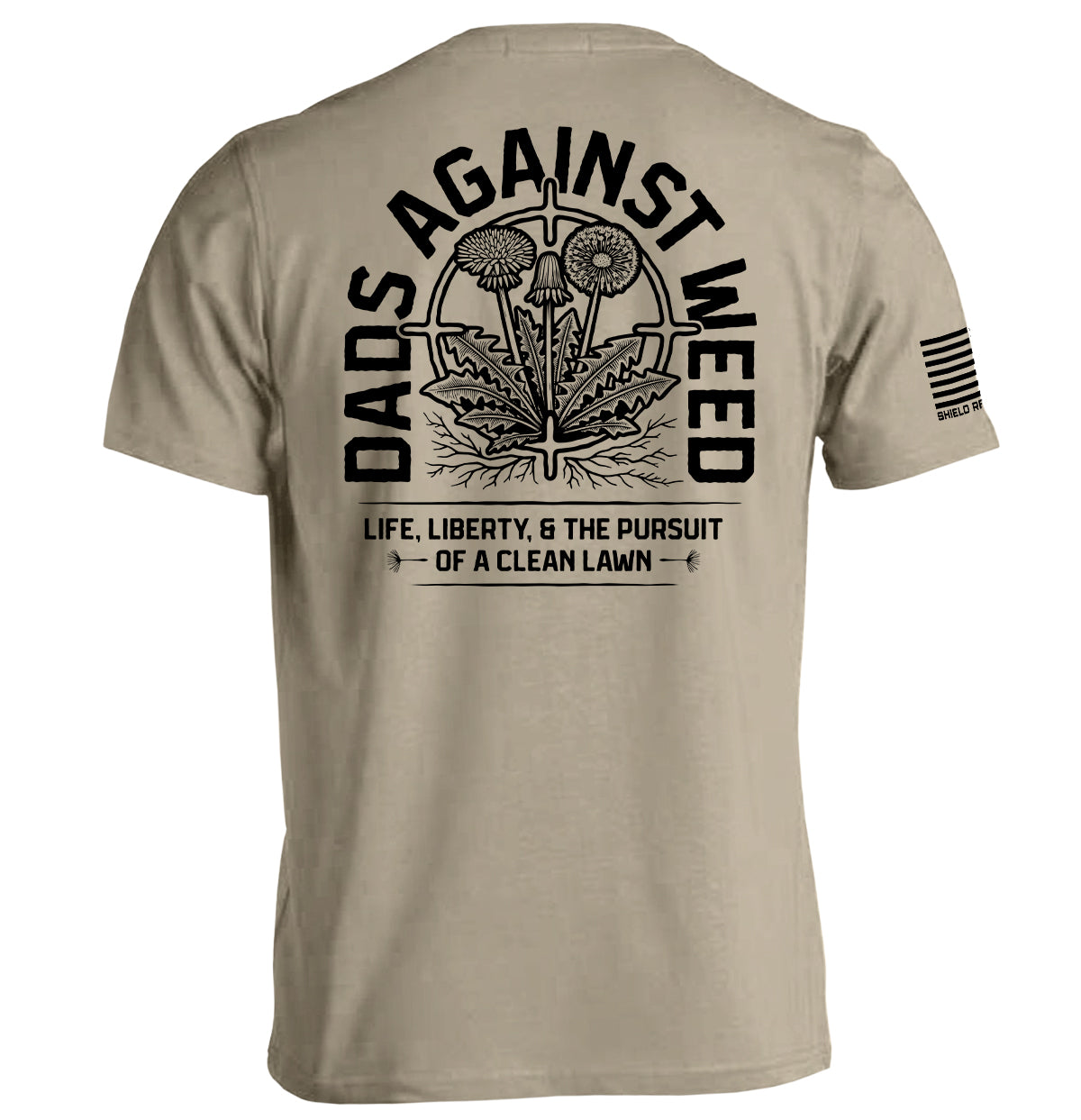 Dads Against Weed Black Graphic Tee