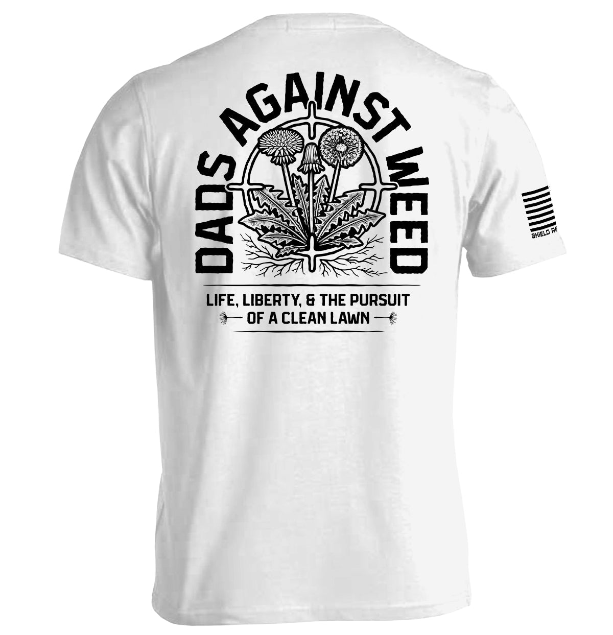 Dads Against Weed Black Graphic Tee