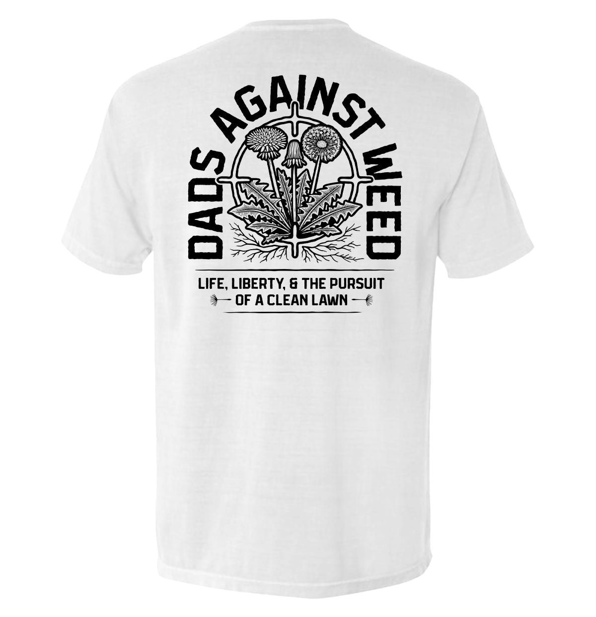 Dads Against Weed Black Graphic Tee
