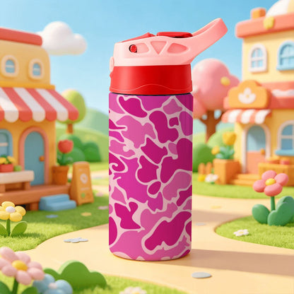 Pink Camo Water Bottle