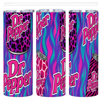 DR PEPPER 20oz Straight Stainless Steel Tumbler with Straw